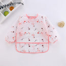 Baby Feeding Bibs Kids Waterproof Long Sleeve Coverall (0-3Years Flamingo) Newly