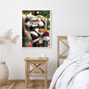 Full Embroidery Santa Claus Cross Stitch Kits 11CT Stamped DIY Canvas Craft Gift