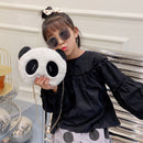 Cute Panda Crossbody Bag Kids Plush Chain Shoulder Bags Small Purse (B)