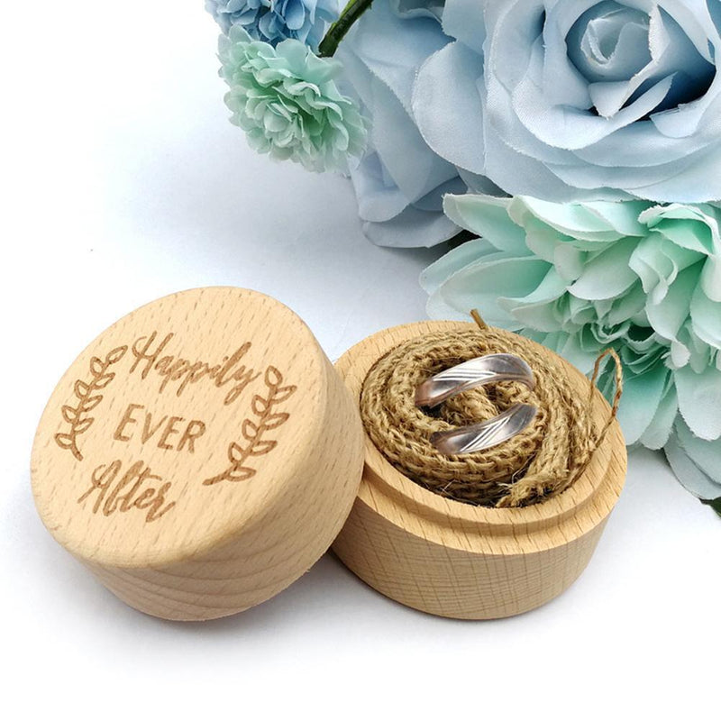 Rustic Wedding Wood Ring Box Holder Jewelry Customized Bearer Box (JM01536)