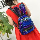 3pcs/Set Women Rabbit Ears Mini Sequins Backpack Clutch Shoulder Bags/Blue