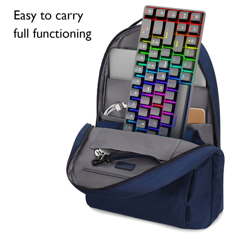 T60 Mechanical Gaming Keyboard Blue Switch 62 Key Keyboard for PC (Black)