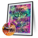 5D DIY Full Drill Diamond Painting Love Poster Cross Stitch Embroidery Kits