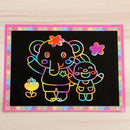 Kids Handmade Scratch Paper Colorful Drawing Scraping Painting Toys Random