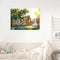 50x40cm Fountain Villa Frameless Picture Oil Paint By Numbers Painted Picture