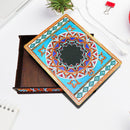 Classic Mandala Style Storage Box Cosmetics Collection with Mirror (MH202)