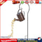 LED Solar Kettle Light Wrought Iron Hollow Flower Water Can Fairy Lamp (B) Newly