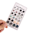 Round Fashion Women Gifts Stud Earring Wedding Exquisite 12 Pairs