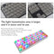 104pcs Transparent Mechanical Keyboard Keycaps Computer Key Cap Set (White)