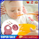 #A 4pcs Food Plates Set Anti Slip Baby Food Accessories Baby Feeding Kit for Inf