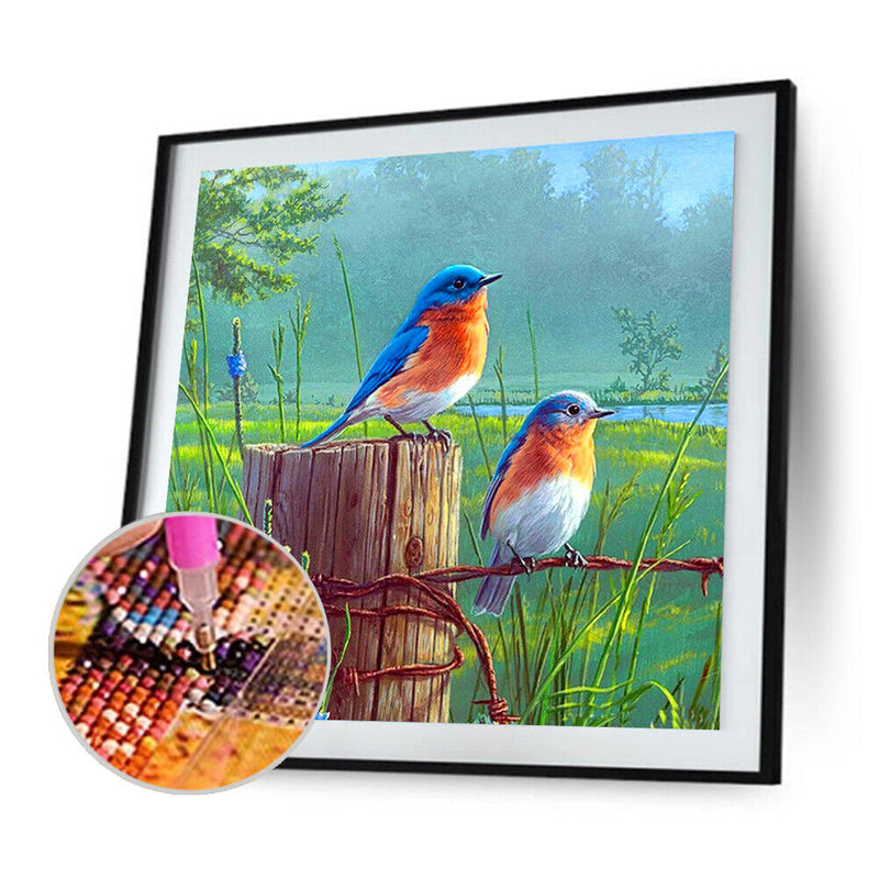 5D DIY Full Drill Diamond Painting Standing Birds Cross Stitch Embroidery Newly