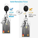 Clear Reel Clip Credit Card Case Retractable Badge Holders ID Card Holder