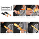 PU Anti-Skid Car Tire Traction Blocks Emergency Snow Mud Sand Tire Chain Straps