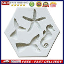 Silicone 4-Cavity Ocean Animals Mold Dessert  Baking Tray Pastry Decoration
