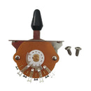 Guitar 5-way Toggle Tone Switch Selector w/ Black Knob for ST SQ Electric G