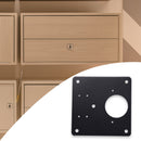 Cabinet Cupboard Door Plate Installer Hinge Repair Plate with Mounting Screw Set