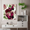 Full Cross Stitch 11CT Cotton DIY Pansy Printed Decoration Hanging Painting Gift