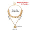 Women Beach Jewelry Bohemian Cowry Seashell Pendant Multilayer Shell Necklace