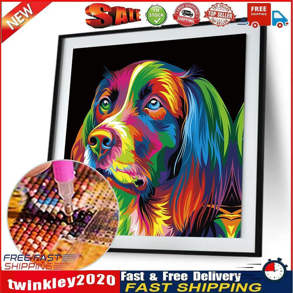 5D Dog Diamond Embroidery Painting Cross Stitch Mosaic Home Decor Newly