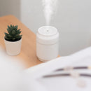 Can Air Humidifier Diffuser Electronic Colorful LED Spray Purifier (White)
