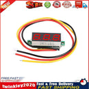 DC 0-100V 3 Wires Mini Gauge Voltage Meter Voltmeter LED Display (Red) Newly