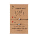 2Pcs/Set Luminous Bracelets Love Lucky Beads Friendship Couple Bracelet Adjusta`