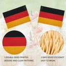 Mini Germany Toothpick Flags Decors - Food Picks Card with Double-sided Pri