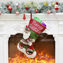 Christmas Stocking Xmas Tree ?Decorative Sock Candy Bag Gift Pouch (Green)