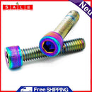 2pcs M6 Bicycle Headset Bolts 30mm Road Bike Stem Top Cap Screws Fixing Bolts