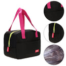 Portable Waterproof Thickness Insulated Picnic School Lunch Bag (Black)