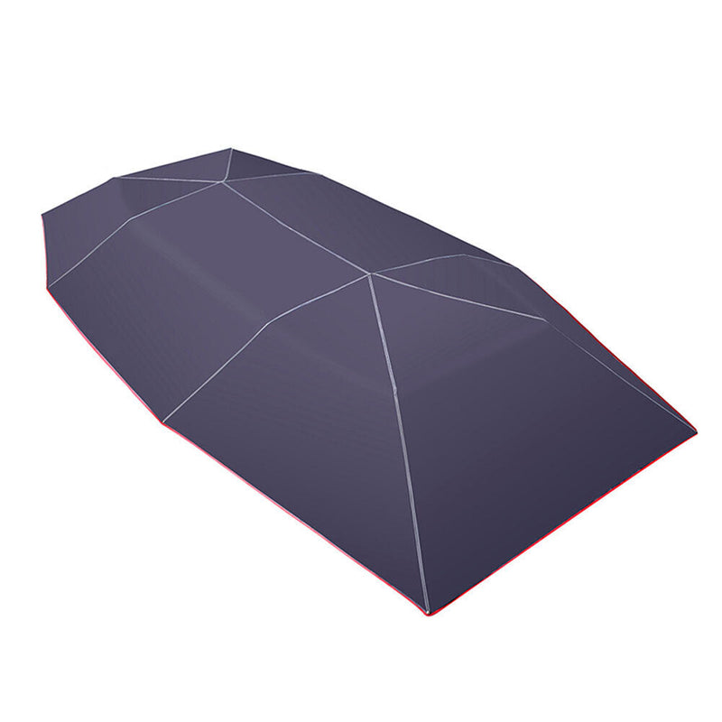 Waterproof Auto Tarpaulin Anti UV Car Sunshade Canopy (Dark Blue 4.2x2.1m) Newly