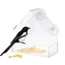Clear House Window Bird Feeder Birdhouse With Suction Outdoor Garden Feedi hot.