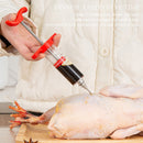 BBQ Meat Flavor Juice Injector Kithen Marinade Stainless Steel Needle Accessory