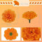30 Pcs Artificial Marigold Flowers Decoration Set Orange Carnation Flowers