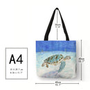 Sea turtlePrinted Shoulder Shopping Bag Casual Large Tote Handbag (40*40cm)