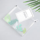 Ring zipper Pencil Case Transparent Document Bag Paper Holder File Folder