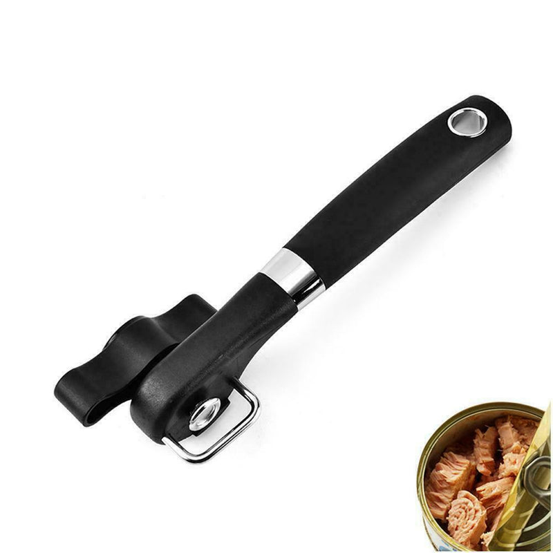 1PCS Professional Manual Tin Can Opener Safe Cut Lid Smooth Steel Tool F1X5