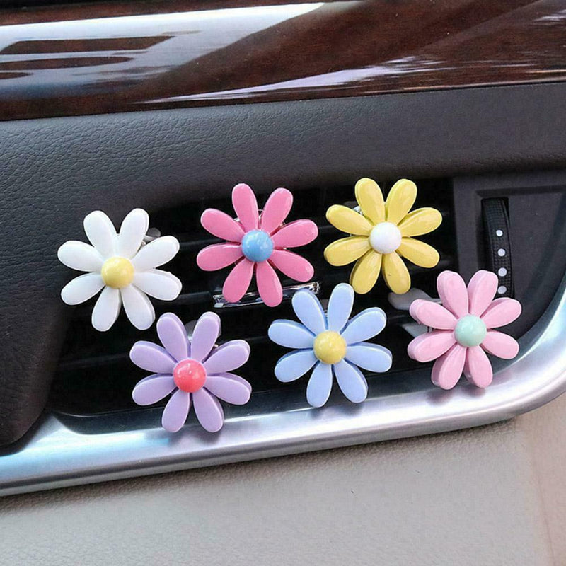 6x Flower Car Air Vent Accessories Perfume Clip Car Interior Decor Elegant Y2A5