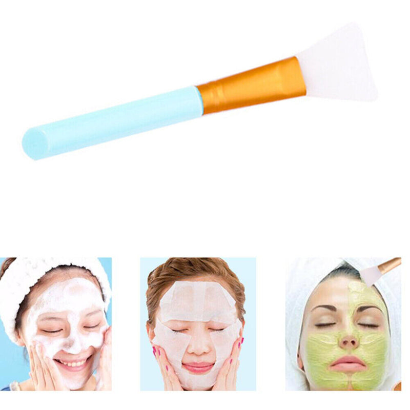 Portable DIY Home Salon Silicone Stick Facial Mud Mixing Soft Brush Mixing To
