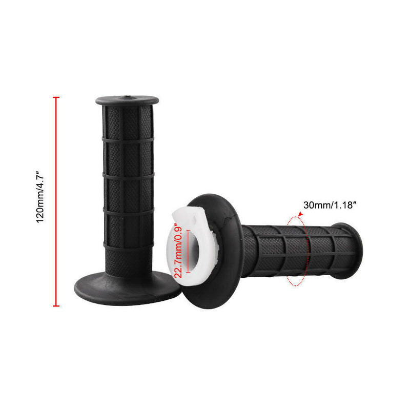 7/8" Twist Throttle Accelerator Handle Grips Cable Set Mini Bike ATV Quad 22mm