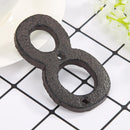 Metal Digital Numbers Cast Iron House Sign Doorplate DIY Cafe Shop Wall Decor
