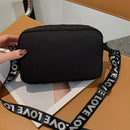 Women Nylon Zipper Shoulder Bags Lady Casual Solid Color Purse Messenger Bag