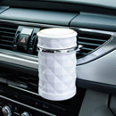 Car Ashtray with LED Lights Auto Cigarette Container Holder Box (White) Newly