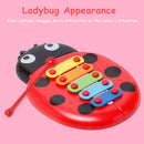 Ladybug Musical Instrument Kids Learning Early Education 8 Notes Beat Xylophone