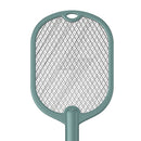 2 in 1 3500V Electric Flies Swatter Mosquito Trap Racket Bug Killer (Green)