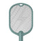 2 in 1 3500V Electric Flies Swatter Mosquito Trap Racket Bug Killer (Green)