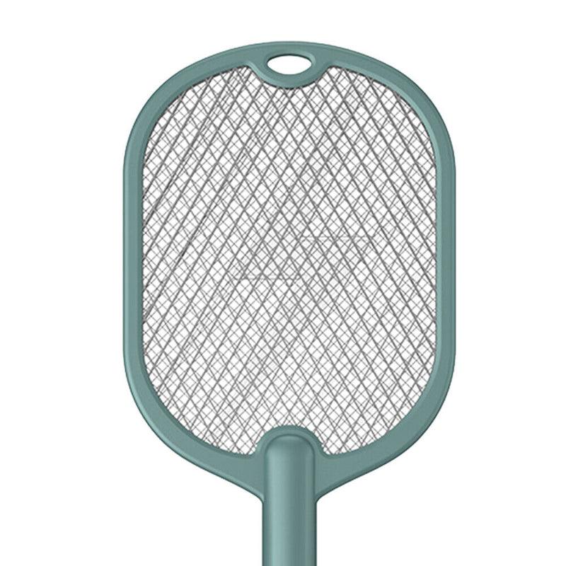 2 in 1 3500V Electric Flies Swatter Mosquito Trap Racket Bug Killer (Green)