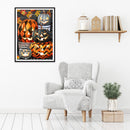 5D DIY Diamond Painting Halloween Pumpkin Kits Full Round Drill Wall Decor Craft
