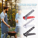 Camping Anti-Scald Pot Pan Bowl Gripper Outdoor Handle Holder Clip (Red)