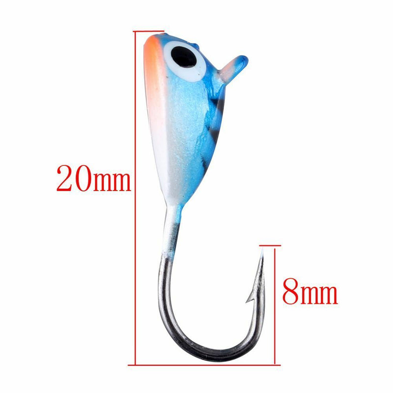 Whale Shaped 2cm 1.6g  Ice Fishing Lure Lead Hard Hook Winter Bait AD-Sharp